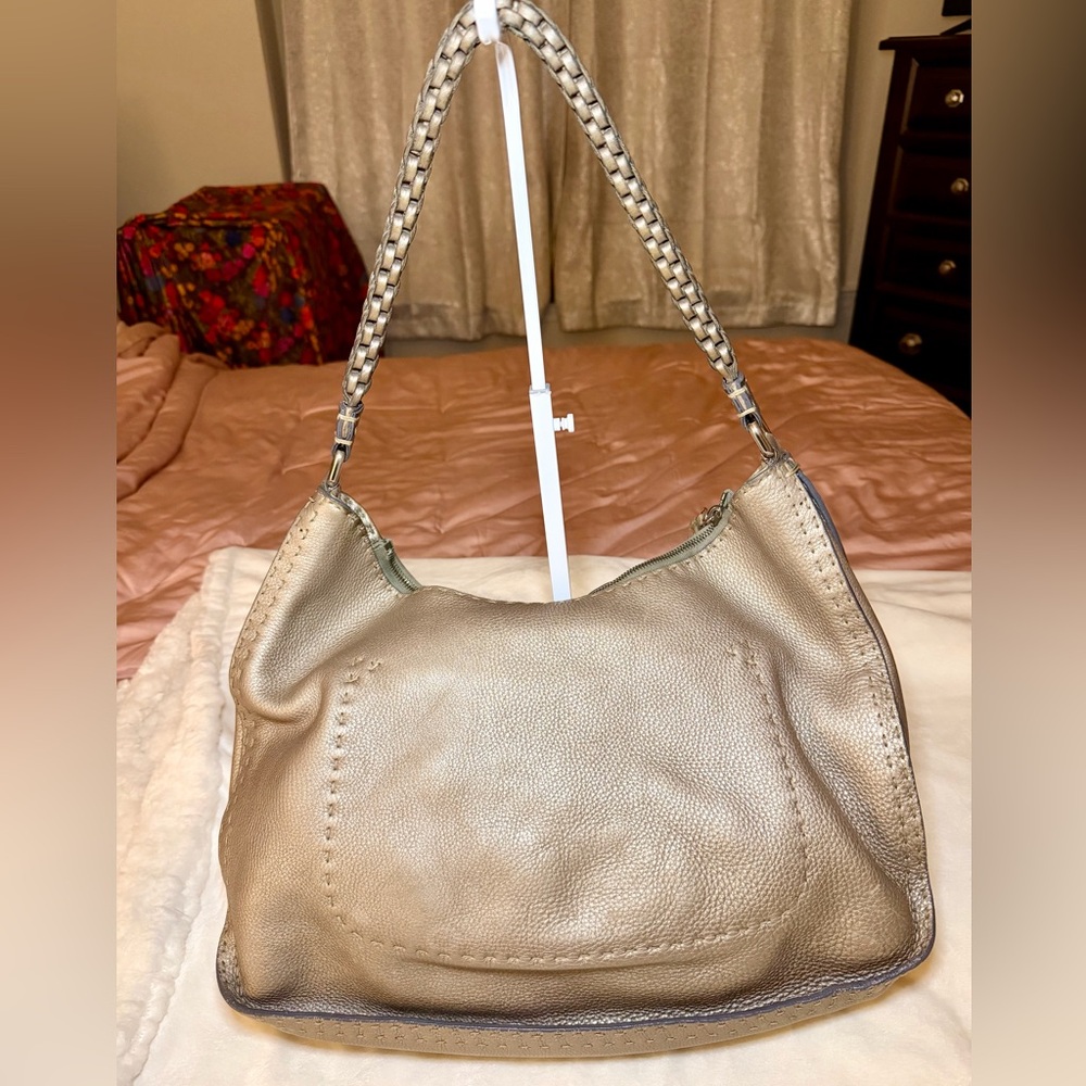 Fendi Selleria Vintage Metallic Hobo Shoulder Bag COA - Picture 5 of 16